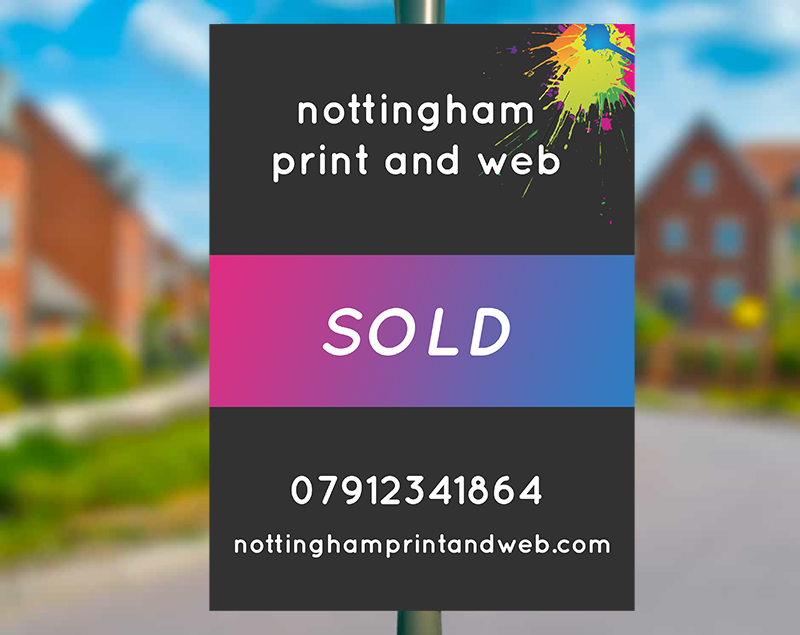 Estate Agent Sign Printing